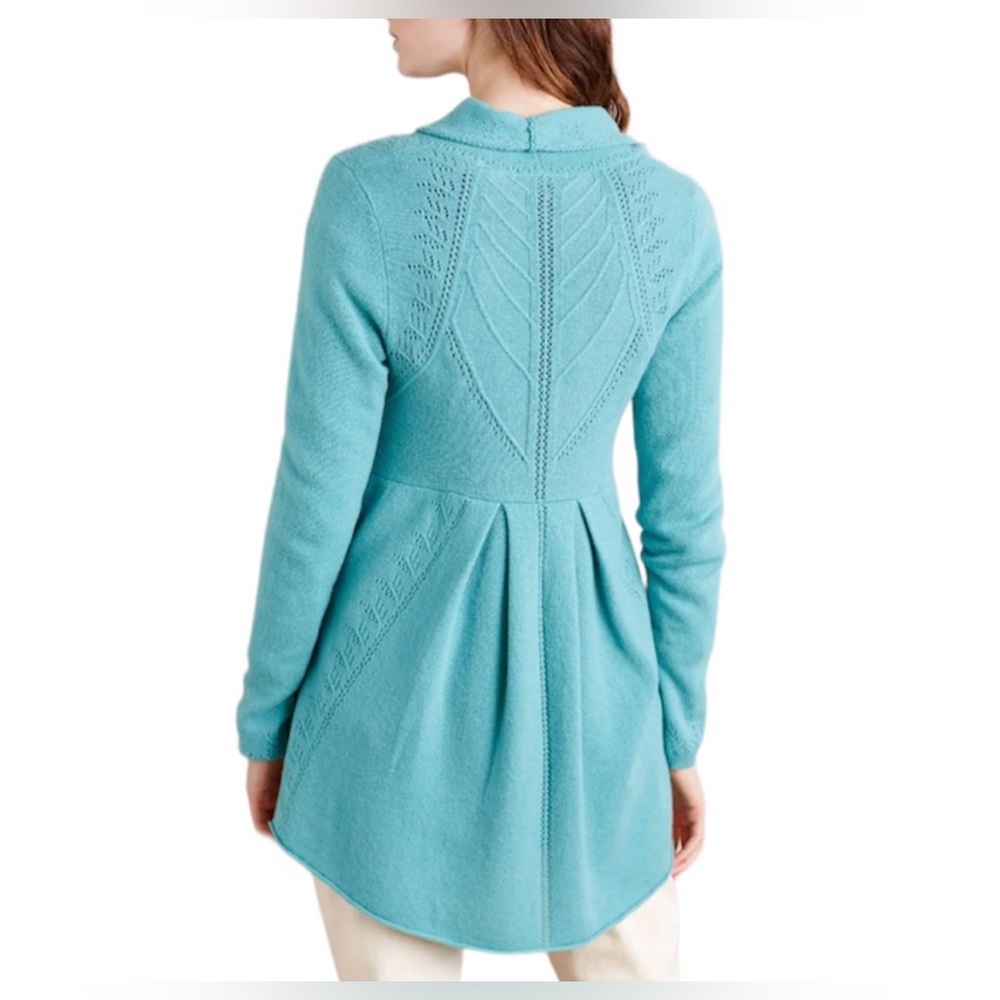 Cashmere Anthro Knitted & Knotted Pointelle Cardigan Size XS
